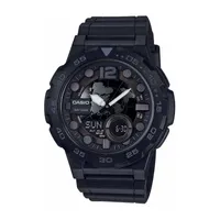 Casio Mens Black Strap Watch Aeq100w-1bv