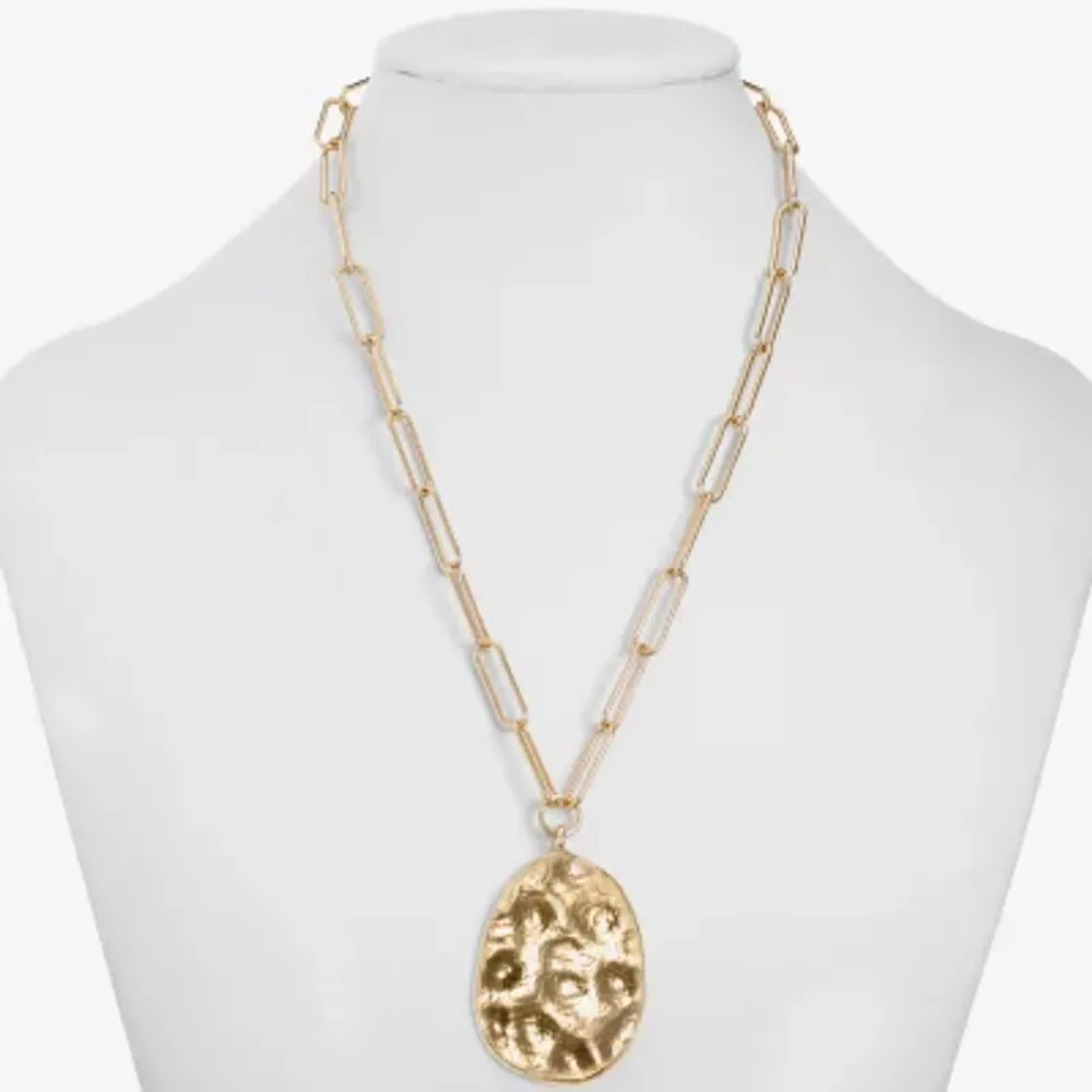 Liz Claiborne 17 Inch Paperclip Pendant Necklace