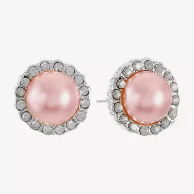 Monet Jewelry Simulated Pearl 20mm Stud Earrings