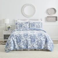 Laura Ashley Bedford Floral Reversible Quilt Set