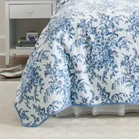 Laura Ashley Bedford Floral Reversible Quilt Set