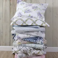 Laura Ashley Breezy Floral Reversible Quilt Set