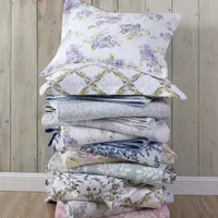 Laura Ashley Celipatchwork Floral Reversible Quilt Set