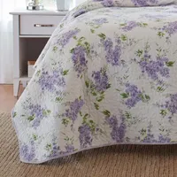 Laura Ashley Keighley Floral Reversible Quilt Set