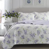 Laura Ashley Keighley Floral Reversible Quilt Set