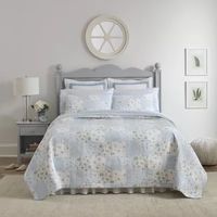 Laura Ashley Kenna Floral Reversible Quilt Set