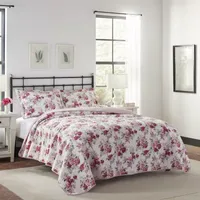 Laura Ashley Lidia Floral Reversible Quilt Set