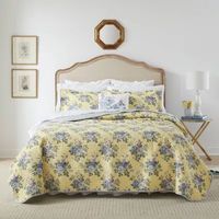 Laura Ashley Linley Floral Reversible Quilt Set