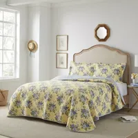 Laura Ashley Linley Floral Reversible Quilt Set