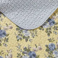 Laura Ashley Linley Floral Reversible Quilt Set