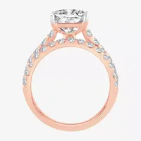 (H-I / SI1-SI2) Signature By Modern Bride Princess Cut Womens 3 CT. T.W. Lab Grown White Diamond 14K Gold Bridal Set