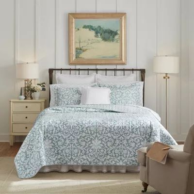 Laura Ashley Mia Floral Reversible Quilt Set