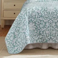 Laura Ashley Mia Floral Reversible Quilt Set