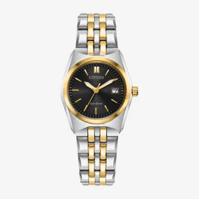 Citizen Corso Womens Two Tone Stainless Steel Bracelet Watch Ew2299-50e