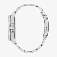 Bulova Marine Star Mens Silver Tone Stainless Steel Bracelet Watch 96b382