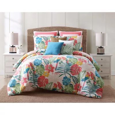 Oceanfront Resort Coco Paradise Floral Midweight Comforter Set