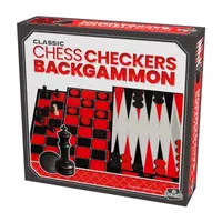 Pressman Classic Games - Chess/Checkers/Backgammon Board Game