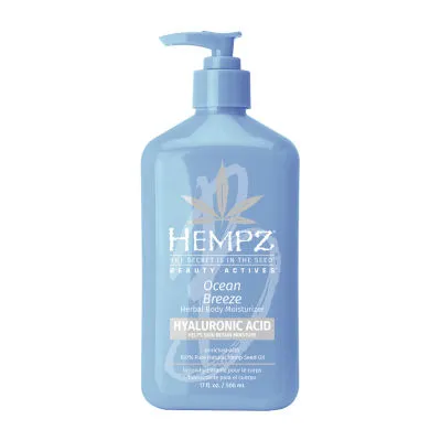 Hempz Ocean Breeze Herbal Body Moisturizer With Hyaluronic Acid 17 Oz.