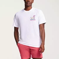 IZOD Saltwater Americana Mens Crew Neck Short Sleeve Classic Fit Americana Graphic T-Shirt