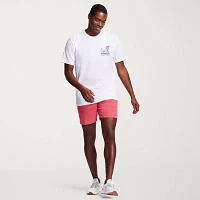 IZOD Saltwater Americana Mens Crew Neck Short Sleeve Classic Fit Americana Graphic T-Shirt