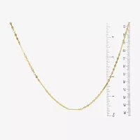 Made in Italy 10K Gold 18 Inch Solid Mesh Chain Necklace