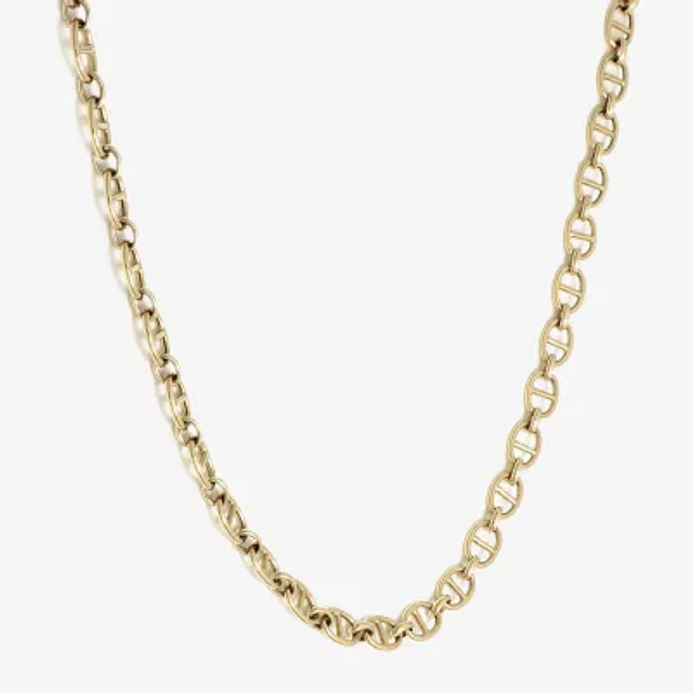 Made in Italy 14K Gold 18 Inch Hollow Link Chain Necklace