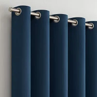 Eclipse Darrell Blackout Grommet Top Single Patio Door Curtain