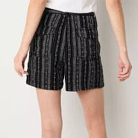 a.n.a Linen Womens High Rise Pull-On Short