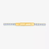 (H-I / Si2-I1) 2 CT. T.W. Lab Grown White Diamond 10K Gold 6 3/4 Inch Tennis Bracelet