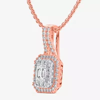 (G-H / Vs1-Vs2) Womens 1/2 CT. T.W. Lab Grown White Diamond 10K White, Yellow, or Rose Gold Pendant Necklace