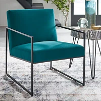 Signature Design By Ashley Aniak Velvet Accent Chair