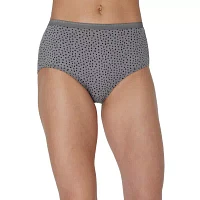 Hanes Ultimate™ Cool Comfort™ Cotton Ultra Soft 6 Pack Average + Full Figure Cooling Brief Panty 40h6cc