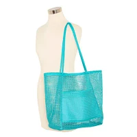 Mixit Open Weave Mesh Tote Bag