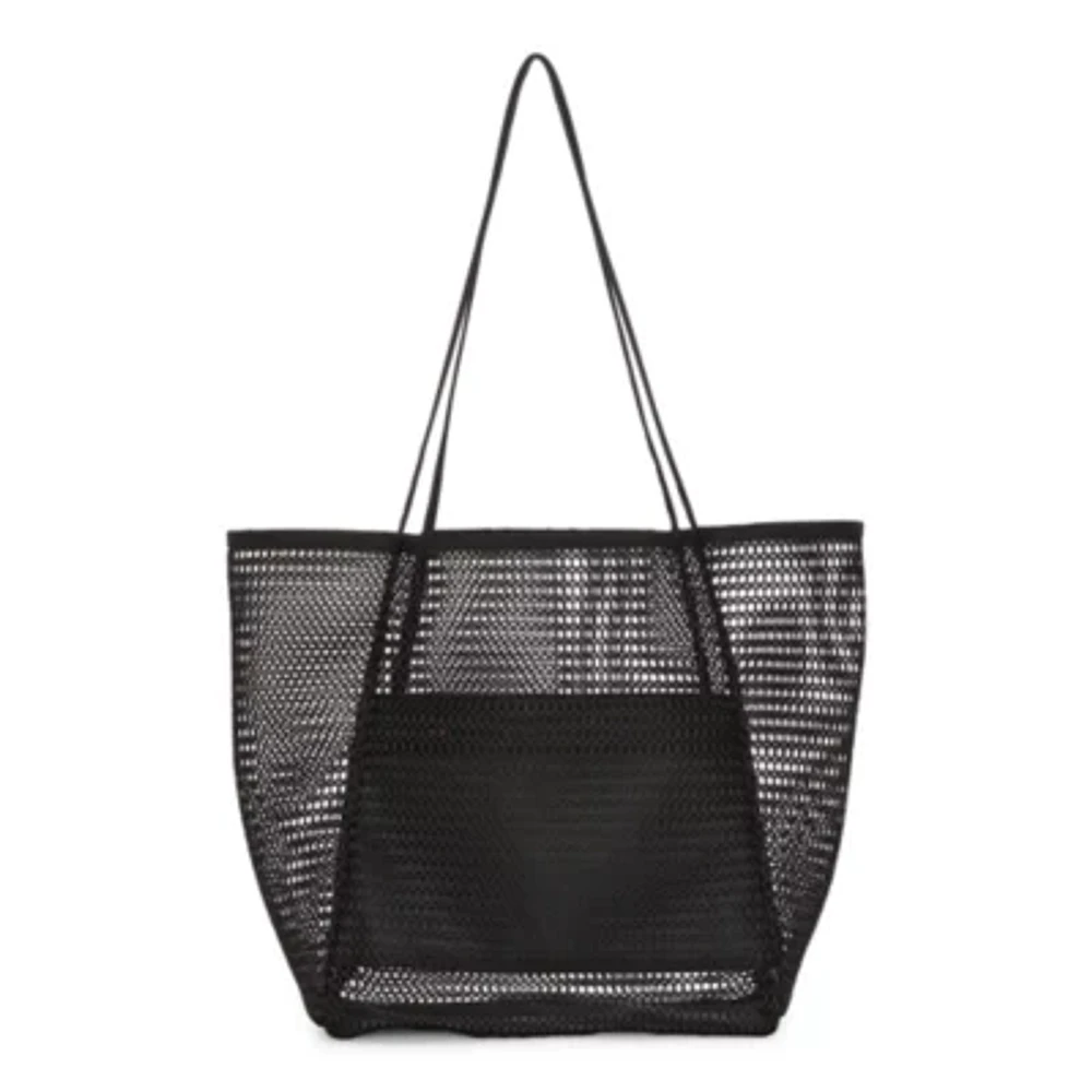 Mixit Open Weave Mesh Tote Bag