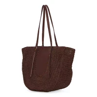 a.n.a Noelle Straw Tote Bag