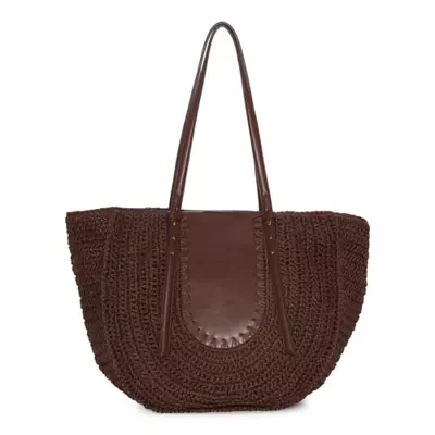 a.n.a Noelle Straw Tote Bag