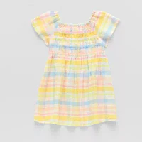 Okie Dokie Toddler & Little Girls Short Sleeve A-Line Dress