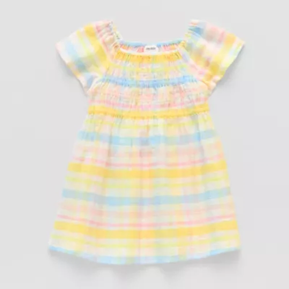 Okie Dokie Toddler & Little Girls Short Sleeve A-Line Dress