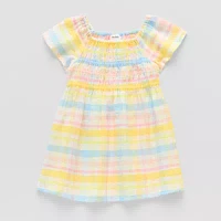 Okie Dokie Toddler & Little Girls Short Sleeve A-Line Dress