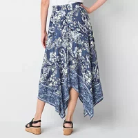 Frye and Co. Womens Handkerchief Maxi Skirt