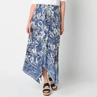 Frye and Co. Womens Handkerchief Maxi Skirt