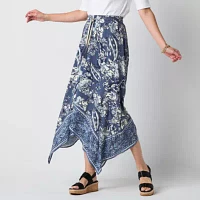 Frye and Co. Womens Handkerchief Maxi Skirt