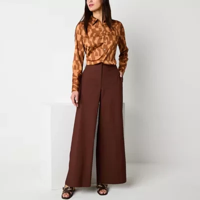 Worthington Womens Wide Leg  Pant