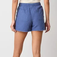 a.n.a Womens Utility Mid Rise 3 1/2" Pull-On Short