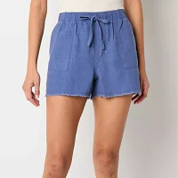a.n.a Womens Utility Mid Rise 3 1/2" Pull-On Short