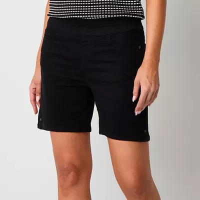 Liz Claiborne Amber Womens Mid Rise Pull-On Short