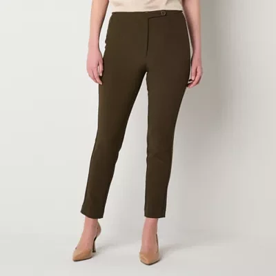 Worthington Womens Slim Pant-Tall