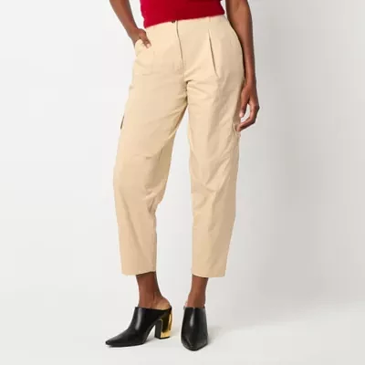 Worthington Womens Tapered Cargo Pant-Tall