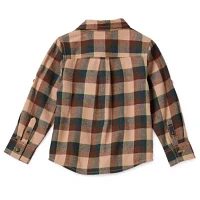 Okie Dokie Toddler & Little Boys Long Sleeve Flannel Shirt