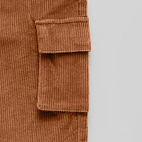 Okie Dokie Toddler & Little Boys Corduroy Mid Rise Straight Cargo Pant